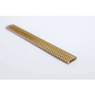 Профиль 17,3х5мм, перфорированный золото, хром - фото - 2