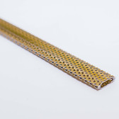 Профиль 17,3х5мм, перфорированный золото, хром - фото - 2