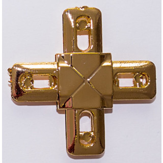 Центральный крест золото, хром (пластик) - фото - 2