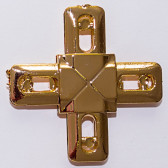 Центральный крест золото, хром (пластик) - фото - 2