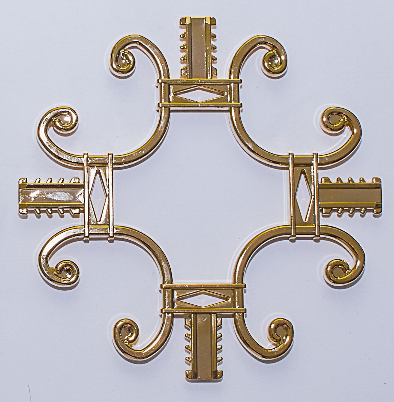 ДЭ Вензель золото, хром - фото - 2