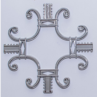 ДЭ Вензель золото, хром - фото - 1