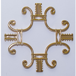 ДЭ Вензель золото, хром - фото - 2