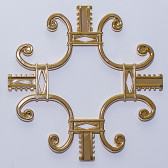 ДЭ Вензель золото, хром - фото - 2