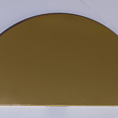 ДЭ "Луна" (130 мм) накладка, золото гладкое/перфорированное золото, хром - фото - 3