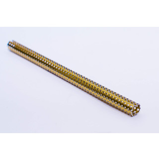 Профиль перфорированный 8х8мм, золото/хром - фото - 2