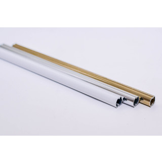 Профиль гладкий 8х8мм, белый/золото/хром - фото - 4