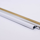 Профиль гладкий 8х8мм, белый/золото/хром - фото - 4