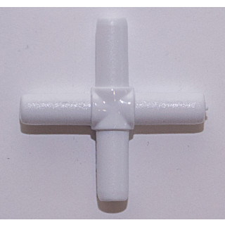 Центральный крест белый/золото/хром (пластик) - фото - 3