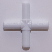 Центральный крест белый/золото/хром (пластик) - фото - 3