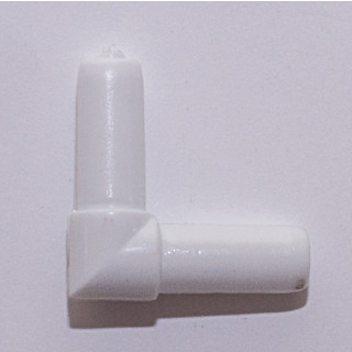 L-обр. соединение белый/золото/хром (пластик) - фото - 3