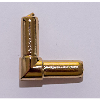 L-обр. соединение белый/золото/хром (пластик) - фото - 2