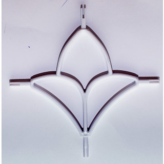 ДЭ "Лилия" белый/золото/хром - фото - 1