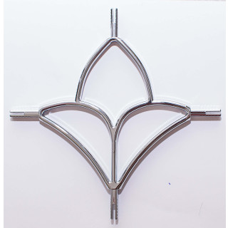 ДЭ "Лилия" белый/золото/хром - фото - 2