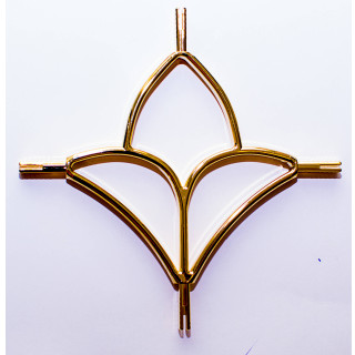 ДЭ "Лилия" белый/золото/хром - фото - 3