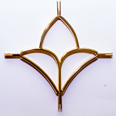 ДЭ "Лилия" белый/золото/хром - фото - 3