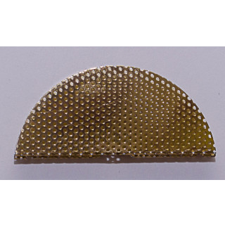 ДЭ "Луна" (65 мм) накладка белый/золото, перфорированный золото/хром (алюминий) - фото - 3