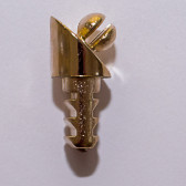Концевик для соед. под углом 45 град., золото (пластик) - фото - 1
