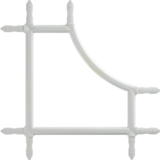 ДЭ "Ретро" 5,5*7,5 мм, золото/белый, 100мм*100мм - фото - 1