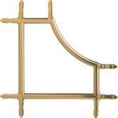 ДЭ "Ретро" 5,5*7,5 мм, золото/белый, 100мм*100мм - фото - 2