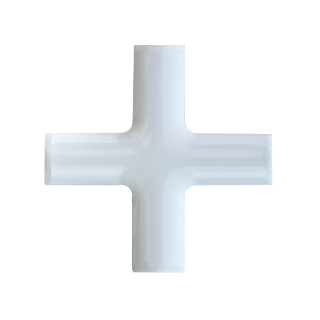 Центральный крест (накладка) белый/золото/хром (алюминий) - фото - 2