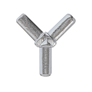 Y-обр соединение 90 град. золото/хром (пластик) - фото - 4