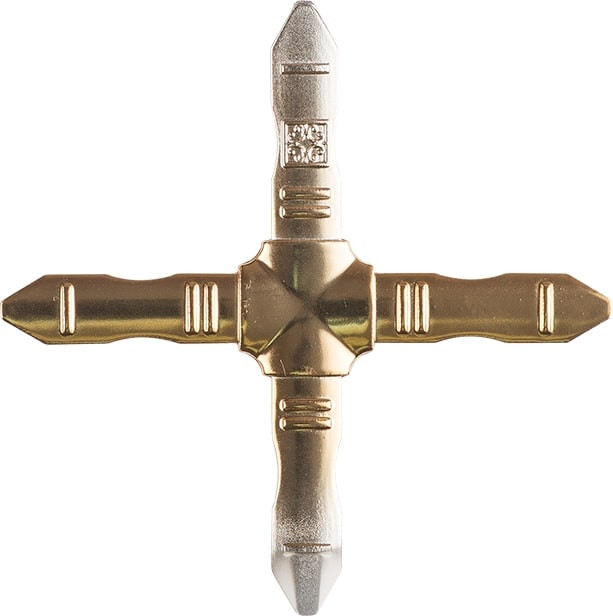 Центральный крест (пластик) 5,5*7,5 золото/белый/серый/бронза/темная бронза/бесцветный - фото - 6