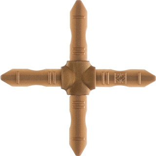 Центральный крест (пластик) 5,5*7,5 золото/белый/серый/бронза/темная бронза/бесцветный - фото - 3