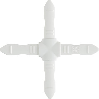 Центральный крест (пластик) 5,5*7,5 золото/белый/серый/бронза/темная бронза/бесцветный - фото - 5