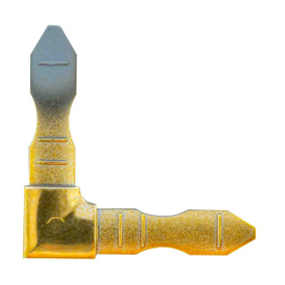 L-обр соединение (пластик) золото/белый/темная бронза/бесцветный - фото - 4