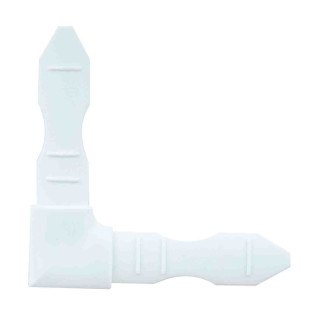 L-обр соединение (пластик) золото/белый/темная бронза/бесцветный - фото - 3