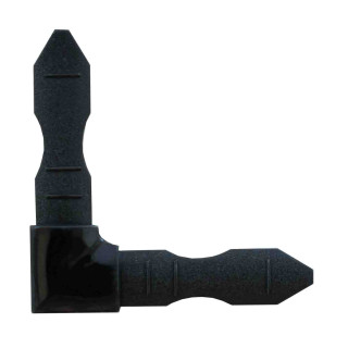 L-обр соединение (пластик) золото/белый/темная бронза/бесцветный - фото - 2