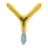 Y-обр соединение 90 град. (пластик) золото/белый/темная бронза/бесцветный - фото - 5