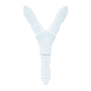 Y-обр соединение 60 град. (пластик) золото/белый/серый/темная бронза - фото - 3