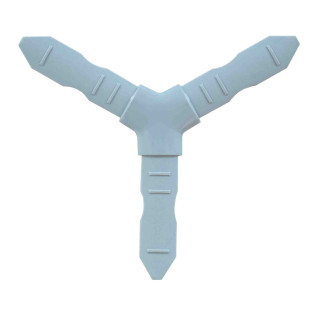 Y-обр соединение 120 град. (пластик) золото/белый/серый/темная бронза - фото - 2