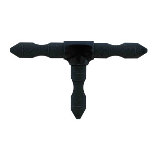 Т-обр соединение (пластик) золото/белый/серый/темная бронза/бесцветный - фото - 6