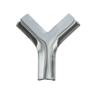 Y-обр соединение (накладка) золото/хром (алюминий) - фото - 4