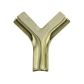 Y-обр соединение (накладка) золото/хром (алюминий) - фото - 5