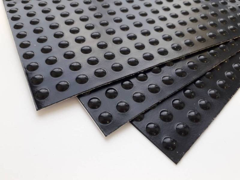 Антивибрационные наклейки Bumpon 7,9х2,2 мм (лист 392 шт) (черный) - фото - 1