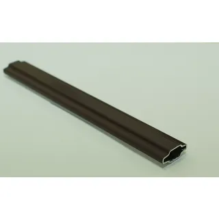 Профиль 25 мм белый, коричневый (RAL 9016, RAL 8014) - фото - 1