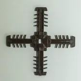 Центральный крест 25 мм коричневый Италия - фото - 1