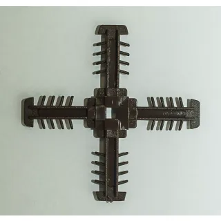 Центральный крест антивибрационный белый, коричневый - фото - 1