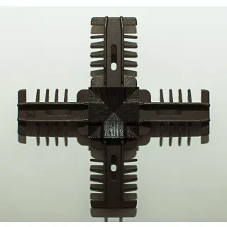 Профиль 25 мм белый+темный дуб (Renolit 2052089) - фото - 1