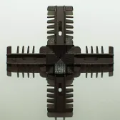 Профиль 25 мм белый+темный дуб (Renolit 2052089) - фото - 1