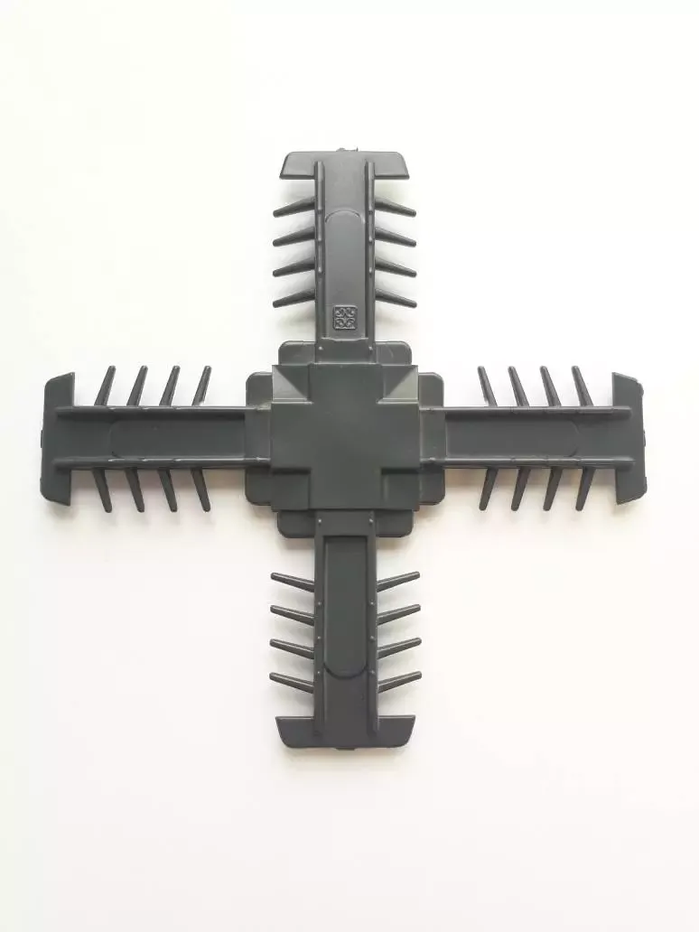 Центр. крест 25 мм (белый + RAL 7016 антрацитовосерый) - фото - 1