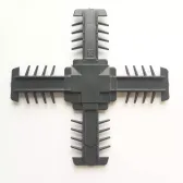 Центр. крест 25 мм (белый + RAL 7016 антрацитовосерый) - фото - 1