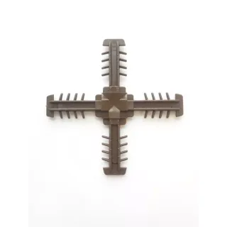 Центральный крест 18 мм коричневый Италия - фото - 1