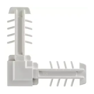 L-обр. соединение белый - фото - 1