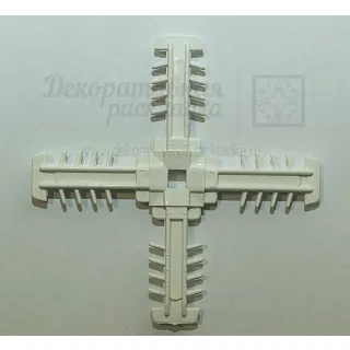 Центральный крест антивибрационный белый, коричневый - фото - 1