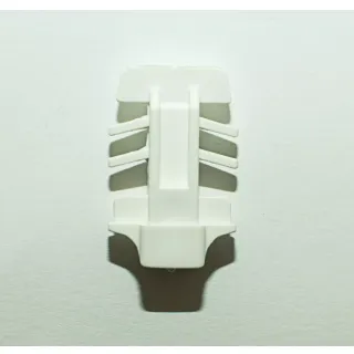 Концевик для арочных конструкций 18мм белый - фото - 1